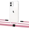 Чехол Upex Crossbody Protection Case для iPhone 12 mini Crystal with Twine Coral and Fausset Matte Black (UP83463)