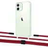 Чехол Upex Crossbody Protection Case для iPhone 12 mini Crystal with Twine Red and Fausset Matte Black (UP83464)