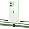 Чехол Upex Crossbody Protection Case для iPhone 12 mini Crystal with Twine Mint and Fausset Matte Black (UP83469)