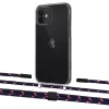 Чехол Upex Crossbody Protection Case для iPhone 12 mini Crystal with Twine Blue Marine and Fausset Matte Black (UP83475)