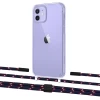 Чехол Upex Crossbody Protection Case для iPhone 12 | 12 Pro Crystal with Twine Blue Marine and Fausset Matte Black (UP83424)