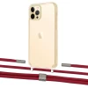 Чохол Upex Crossbody Protection Case для iPhone 12 | 12 Pro Crystal with Twine Red and Fausset Silver (UP83430)