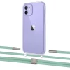 Чохол Upex Crossbody Protection Case для iPhone 12 mini Crystal with Twine Pistachio and Fausset Silver (UP83484)