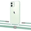 Чехол Upex Crossbody Protection Case для iPhone 12 | 12 Pro Crystal with Twine Pistachio and Fausset Silver (UP83433)