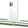 Чехол Upex Crossbody Protection Case для iPhone 12 | 12 Pro Crystal with Twine Mint and Fausset Silver (UP83435)