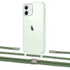 Чехол Upex Crossbody Protection Case для iPhone 12 mini Crystal with Twine Mint and Fausset Silver (UP83486)