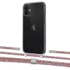 Чехол Upex Crossbody Protection Case для iPhone 12 | 12 Pro Crystal with Twine Mulberry and Fausset Silver (UP83436)
