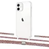 Чохол Upex Crossbody Protection Case для iPhone 12 | 12 Pro Crystal with Twine Mulberry and Fausset Silver (UP83436)
