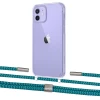 Чохол Upex Crossbody Protection Case для iPhone 12 mini Crystal with Twine Cyan and Fausset Silver (UP83488)