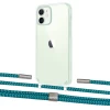 Чохол Upex Crossbody Protection Case для iPhone 12 | 12 Pro Crystal with Twine Cyan and Fausset Silver (UP83437)