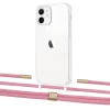 Чохол Upex Crossbody Protection Case для iPhone 12 mini Crystal with Twine Coral and Fausset Gold (UP83497)