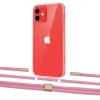 Чохол Upex Crossbody Protection Case для iPhone 12 | 12 Pro Crystal with Twine Coral and Fausset Gold (UP83446)