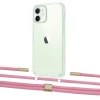 Чехол Upex Crossbody Protection Case для iPhone 12 | 12 Pro Crystal with Twine Coral and Fausset Gold (UP83446)