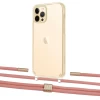 Чохол Upex Crossbody Protection Case для iPhone 12 | 12 Pro Crystal with Twine Cantaloupe and Fausset Gold (UP83448)