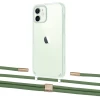 Чохол Upex Crossbody Protection Case для iPhone 12 mini Crystal with Twine Mint and Fausset Gold (UP83503)