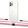 Чехол Upex Crossbody Protection Case для iPhone 12 Pro Max Crystal with Twine Coral and Fausset Matte Black (UP83514)