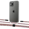 Чехол Upex Crossbody Protection Case для iPhone 12 Pro Max Crystal with Twine Mulberry and Fausset Matte Black (UP83521)