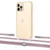 Чохол Upex Crossbody Protection Case для iPhone 12 Pro Max Crystal with Twine Rose Gold and Fausset Silver (UP83530)