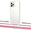 Чехол Upex Crossbody Protection Case для iPhone 12 Pro Max Crystal with Twine Coral and Fausset Silver (UP83531)