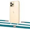 Чехол Upex Crossbody Protection Case для iPhone 12 Pro Max Crystal with Twine Cyan and Fausset Silver (UP83539)
