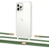 Чехол Upex Crossbody Protection Case для iPhone 12 Pro Max Crystal with Twine Mint and Fausset Gold (UP83554)
