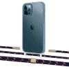 Чехол Upex Crossbody Protection Case для iPhone 12 Pro Max Crystal with Twine Blue Marine and Fausset Gold (UP83560)