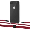 Чохол Upex Crossbody Protection Case для iPhone SE 2020 | 8 | 7 Dark with Twine Red and Fausset Matte Black (UP83770)