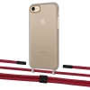 Чехол Upex Crossbody Protection Case для iPhone SE 2020 | 8 | 7 Dark with Twine Red and Fausset Matte Black (UP83770)