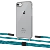 Чохол Upex Crossbody Protection Case для iPhone SE 2020 | 8 | 7 Dark with Twine Cyan and Fausset Matte Black (UP83777)