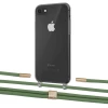 Чехол Upex Crossbody Protection Case для iPhone SE 2020 | 8 | 7 Dark with Twine Mint and Fausset Gold (UP83809)