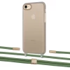 Чехол Upex Crossbody Protection Case для iPhone SE 2020 | 8 | 7 Dark with Twine Mint and Fausset Gold (UP83809)