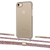 Чохол Upex Crossbody Protection Case для iPhone SE 2020 | 8 | 7 Dark with Twine Mulberry and Fausset Gold (UP83810)