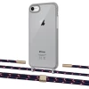 Чехол Upex Crossbody Protection Case для iPhone SE 2020 | 8 | 7 Dark with Twine Blue Marine and Fausset Gold (UP83815)