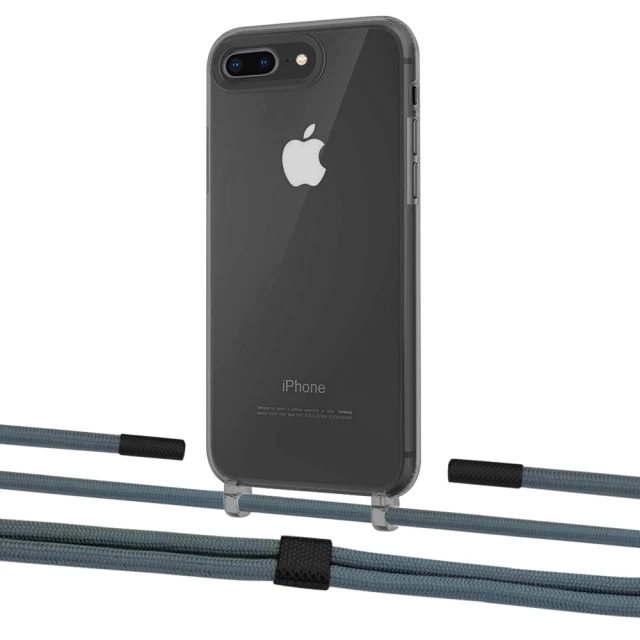Чохол Upex Crossbody Protection Case для iPhone 8 Plus | 7 Plus Dark with Twine Cactus and Fausset Matte Black (UP83818)