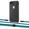 Чехол Upex Crossbody Protection Case для iPhone 8 Plus | 7 Plus Dark with Twine Cyan and Fausset Matte Black (UP83828)