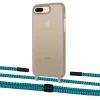 Чехол Upex Crossbody Protection Case для iPhone 8 Plus | 7 Plus Dark with Twine Cyan and Fausset Matte Black (UP83828)