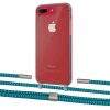 Чохол Upex Crossbody Protection Case для iPhone 8 Plus | 7 Plus Dark with Twine Cyan and Fausset Silver (UP83845)