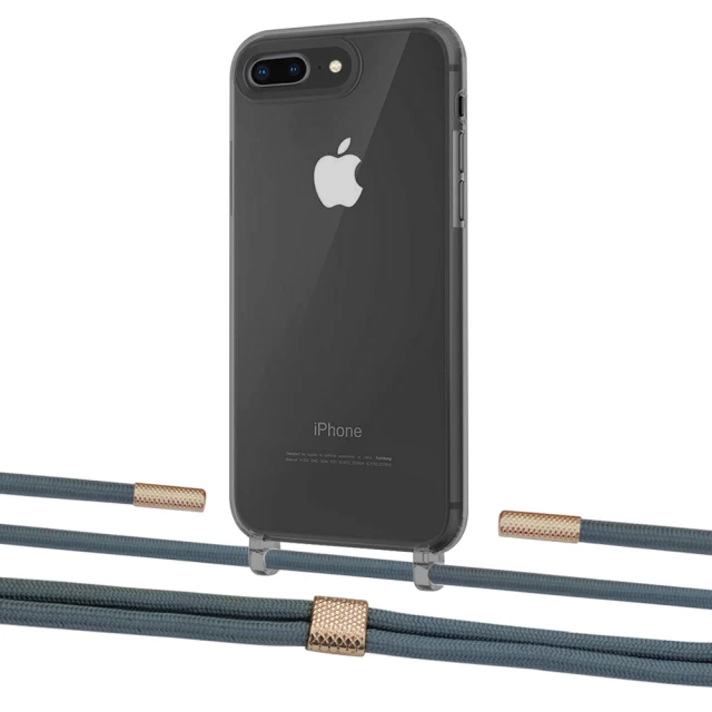 Чохол Upex Crossbody Protection Case для iPhone 8 Plus | 7 Plus Dark with Twine Cactus and Fausset Gold (UP83852)