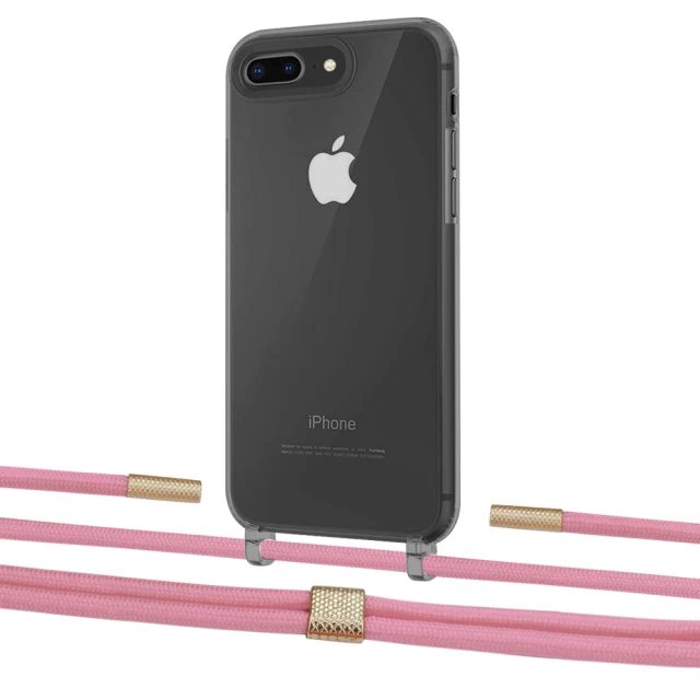 Чохол Upex Crossbody Protection Case для iPhone 8 Plus | 7 Plus Dark with Twine Coral and Fausset Gold (UP83854)