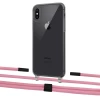 Чехол Upex Crossbody Protection Case для iPhone XS Max Dark with Twine Coral and Fausset Matte Black (UP83973)