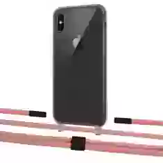 Чехол Upex Crossbody Protection Case для iPhone XS Max Dark with Twine Cantaloupe and Fausset Matte Black (UP83975)