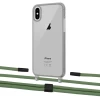 Чехол Upex Crossbody Protection Case для iPhone XS Max Dark with Twine Mint and Fausset Matte Black (UP83979)