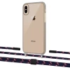 Чохол Upex Crossbody Protection Case для iPhone XS | X Dark with Twine Blue Marine and Fausset Matte Black (UP83883)