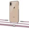 Чехол Upex Crossbody Protection Case для iPhone XS | X Dark with Twine Rose Gold and Fausset Silver (UP83887)