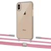 Чехол Upex Crossbody Protection Case для iPhone XS Max Dark with Twine Coral and Fausset Silver (UP83990)