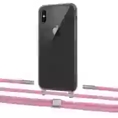 Чехол Upex Crossbody Protection Case для iPhone XS Max Dark with Twine Coral and Fausset Silver (UP83990)