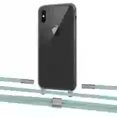 Чехол Upex Crossbody Protection Case для iPhone XS | X Dark with Twine Pistachio and Fausset Silver (UP83892)