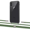 Чохол Upex Crossbody Protection Case для iPhone XS Max Dark with Twine Mint and Fausset Silver (UP83996)