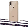 Чехол Upex Crossbody Protection Case для iPhone XS Max Dark with Twine Blue Marine and Fausset Silver (UP84008)