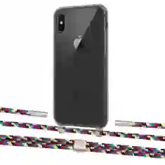 Чохол Upex Crossbody Protection Case для iPhone XS | X Dark with Twine Critical Camouflage and Fausset Silver (UP83901)